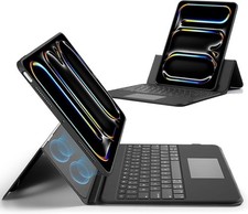 ESR Ascend Keyboard Case for iPad Pro 13" M4 2024 Black Trackpad Backlit Keys