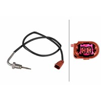 Sensor Abgastemperatur Geschraubt 2-Polig 720 Mm Kabel Hella FüR U.A. VW Caddy