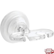 Hanging Bathroom Organizer Suction Cup Toothbrush Rack Compact Storage Solution