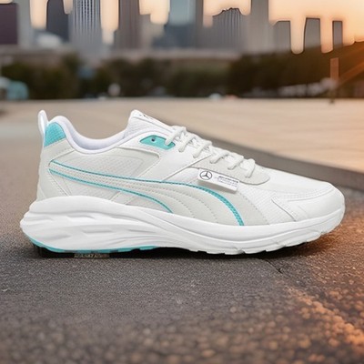 PUMA Mercedes Amg Petronas F1 X Hypnotic Ls Lace Up Mens White Sneakers Size 9.5