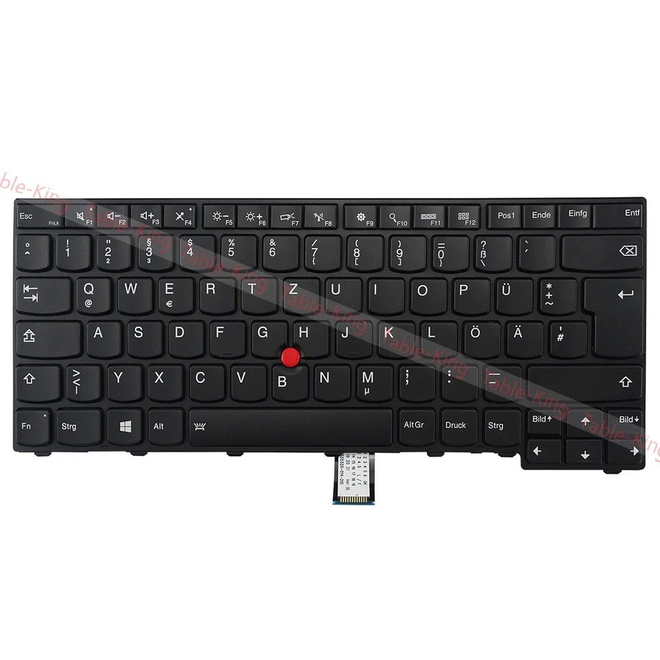 TABLEKINGDE Deutsch Backlit Tastatur für Thinkpad T460/L440/L450/L460/L470 (Nicht für T460s)
