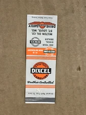 Vintage Dixcel Gasoline - St. Louis, Missouri - Matchcover, Matchbook