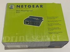 Netgear Mini Print Server PS101 Power Cable And Software Included COMPLETE 