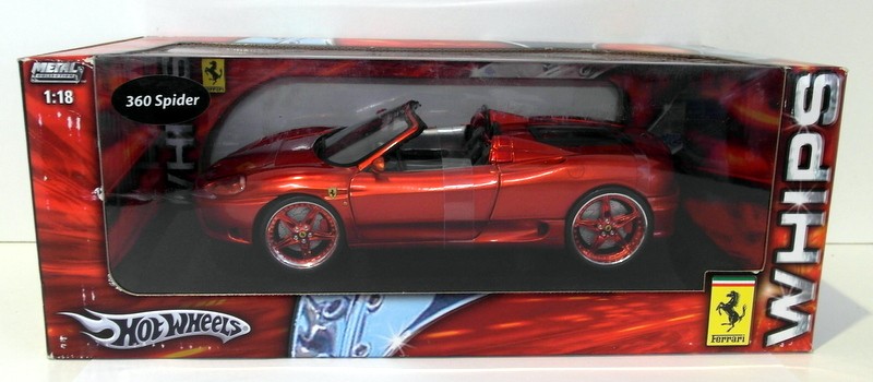 ホットホイール　フェラーリ　360スパイダー　1/18 1/18 HOT WHEELS Ferrari 360 Spider in Yellow ** READ ** | eBay