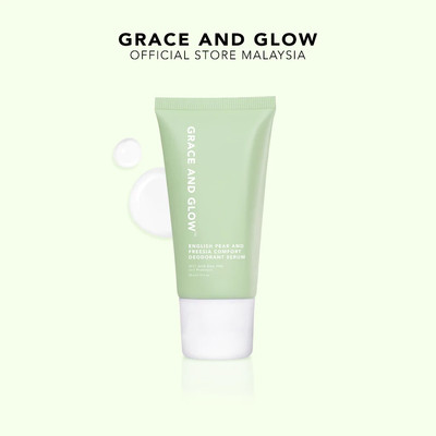 1x 50ml Grace and Glow English Pear Freesia Deodorant Serum Roll On Pore Care
