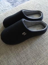 Women's Original Two-Tone Memory Foam Slipper 9-10 Black/Grey