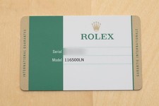 2016 CARD ROLEX MENS DAYTONA COSMOGRAPH 116500LN 40MM BLACK CERAMIC STEEL WATCH 6