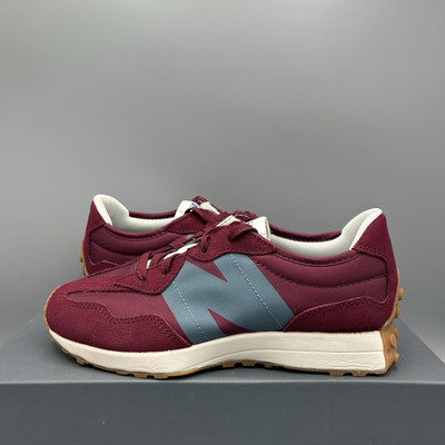 New Balance 327 Trainers Burgundy Blue Lifestyle Casual Shoes