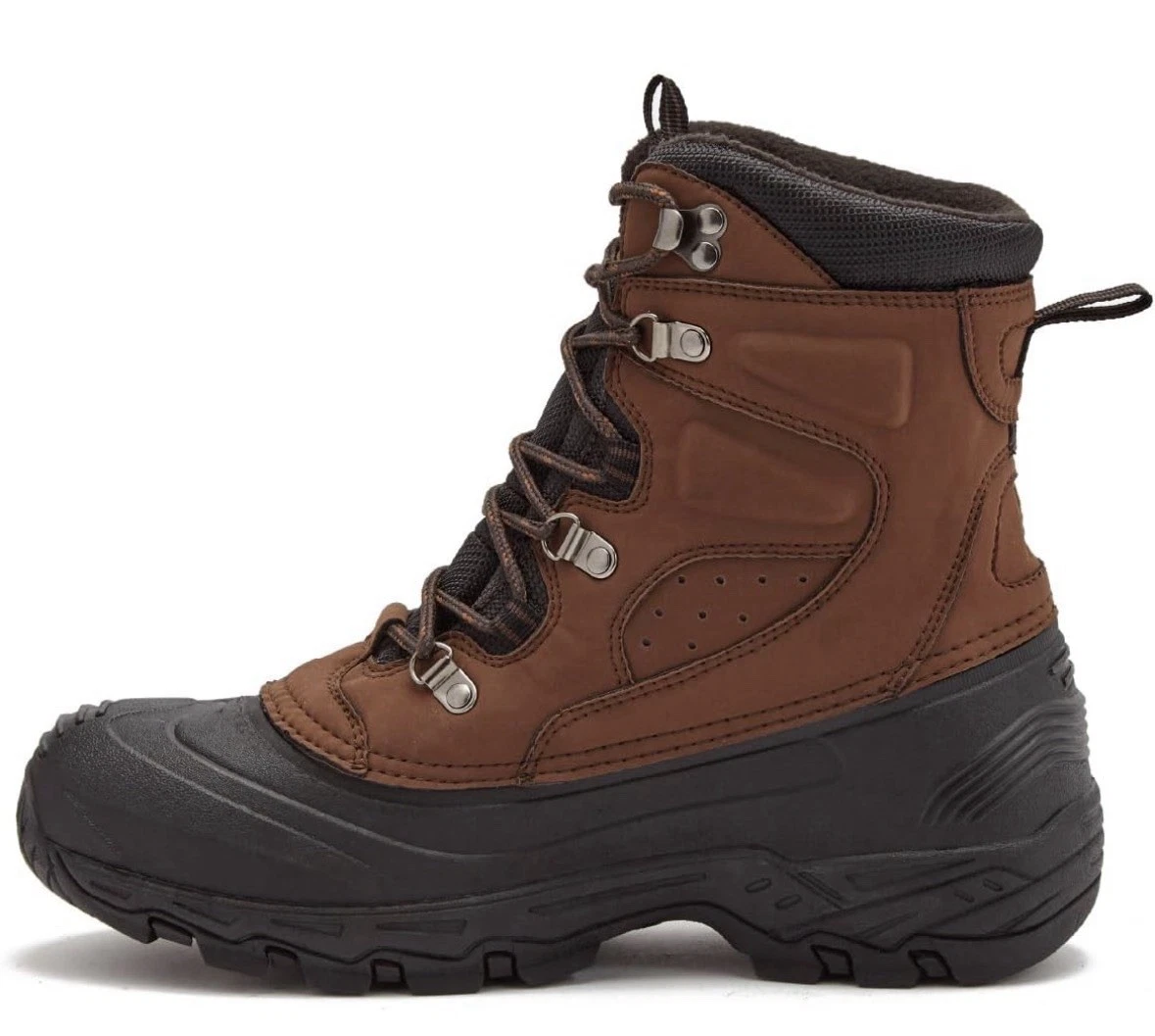 LONDON FOG Breckenridge Waterproof Leather Insulated Winter Boots Size 8 Men’s