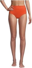 NWT Lands' End Women High Waisted Tummy Control Bikini Bottoms Size 12 $60 5D419