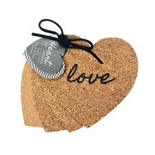 Kate Aspen 'Love' Heart Cork Coasters 7 Sets of 4 Wedding Shower Party Favors 28