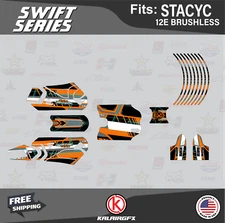 Graphics Kit for STACYC 12E Brushless Electric Bike (All Years) Swift - Orange