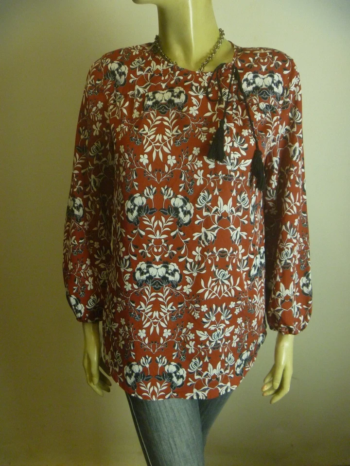 JAG Flowy Shirt sz 8 - BUY Any 5 Items = Free Post - Изображение 3 из 4