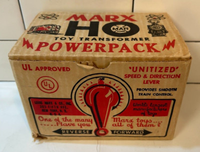 Vintage Marx 1950-60s HO Train Model Railroad Transformer NMIB UL Approved #6049