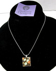 Sisteria Designs Pendant Necklace Vtg Scrabble Piece Sterling Silver 16" Chain