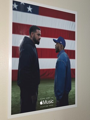 Drake And Kendrick Lamar In The Halftime Show Super Bowl LIX NFL Season Poster
