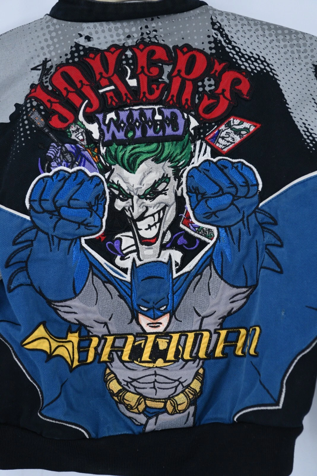 Batman Joker Jeff Hamilton Youth Medium Baseball Jacket