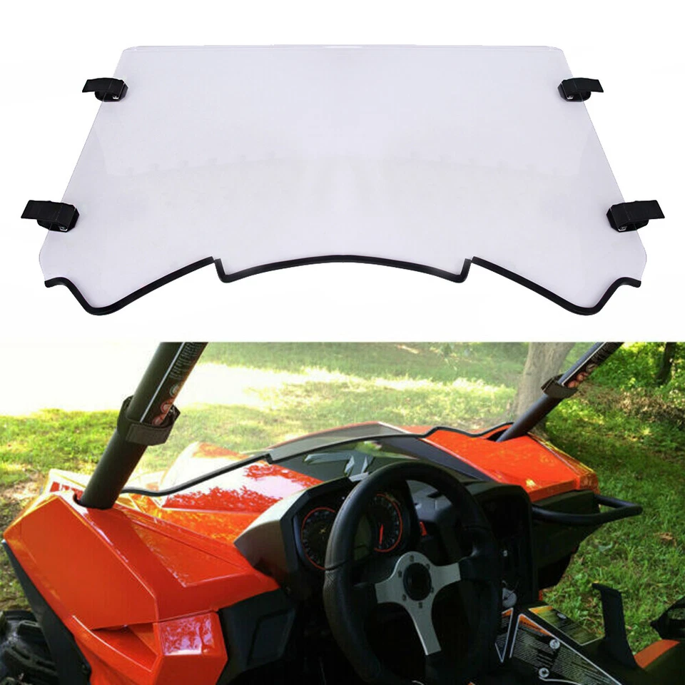 For Can Am Maverick MAX 1000 R 2013 2014 2015 2016 2017 2018 Full Windshield Foto 3 de 4