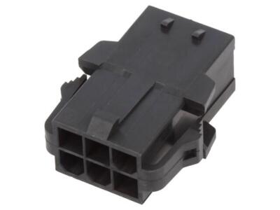 2X 1727673006 Steckverbinder: Leitung-Platte Farbe: schwarz Stecker männlich MOL