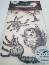 Tattered Angels  Clear Stamps -Vintage Seasons Halloween Hauntings, Pumpkin Cat