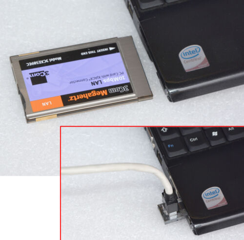 NETZWERKKARTE PCMCIA 3COM 3CXE589EC NETZWERKKARTE FÜR NOTEBOOK 486 PENTIUM I  40 - Afbeelding 1 van 1