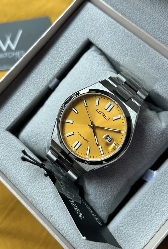 Rare Citizen Tsuyosa Yellow Dial Classic Limited Watch Automatic date chrono mtg - Image 2 of 4