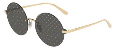 AuthenticDOLCE & GABBANABlack Dotted Lens Women DG2228 Women Eyewear Sunglasses Dolce & Gabbana Polka Dot Sunglasses DG 2228 02/L 62mm | eBay main image 2