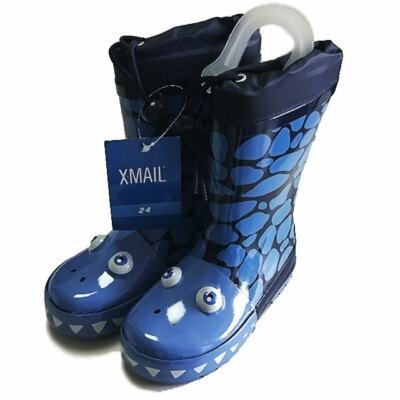 Tolle Regenstiefel Gummistiefel Kinder Mädchen Jungen Wasserdicht Rutschfest