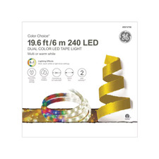 GE Color 216-Light 19.6-ft Color Changing Integrated LED Christmas Tape Light