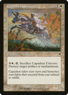Magic MTG TCG Invasion 2000 Capashen Unicorn 10/350