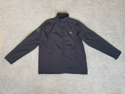 Lyft Mens S 1K Rides Softshell Jacket Fleece Lined Black Limited