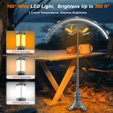 Camping Lights, Rechargeable Telescopic Camping Lights with Stand, Camping Light