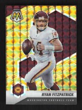 Ryan Fitzpatrick 2021 Panini Mosaic Prizm Reactive Yellow Washington #197