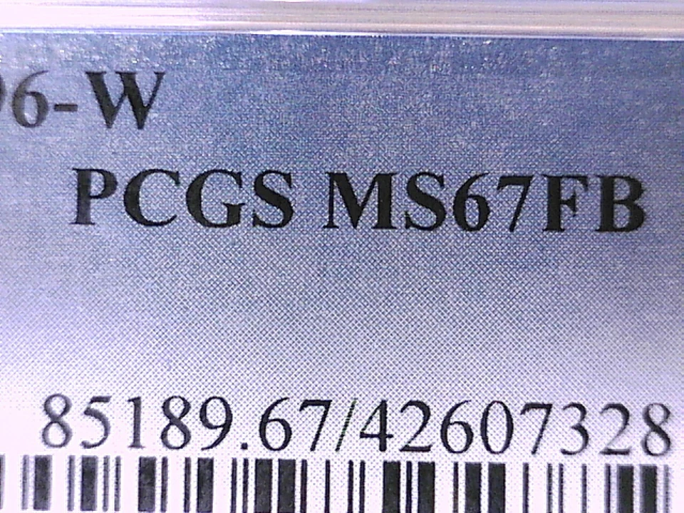 1996 W Roosevelt Dime PCGS MS 67 FB 42607328 - Image 3 of 3