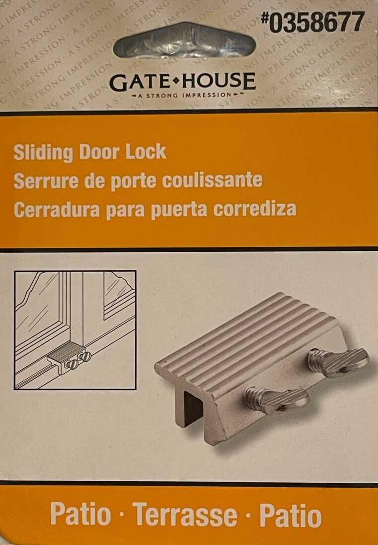 Gatehouse DoubleThumbscrew Aluminum Sliding Patio Door Lock 0358677