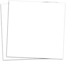 AC Cardstock,  White, 2 x 12', Texture, 80 lb Cover Weight, Quality Paper