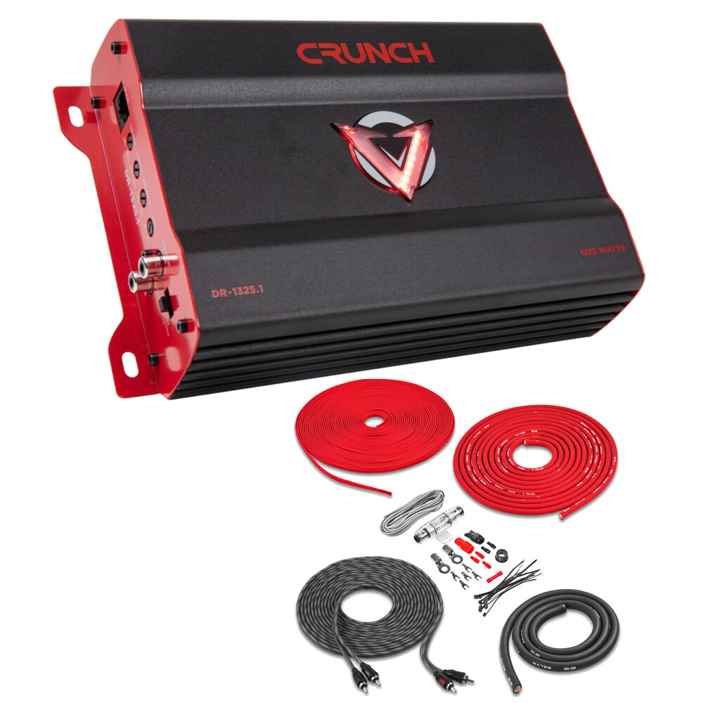 Моноблочный усилитель сабвуфера Crunch DR-13251 класса AB с V-образным приводом и комплектом усилителей 2159000₽