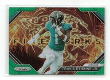TRAVIS ETIENNE JR. #F-18 2023 PANINI PRIZM JAGUARS FIREWORKS GREEN