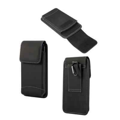 Étui 360° Avec Clip Ceinture Pour IPhone 8 (4,7") - Cuir Synthétique Noir - Pivotant & Réglable