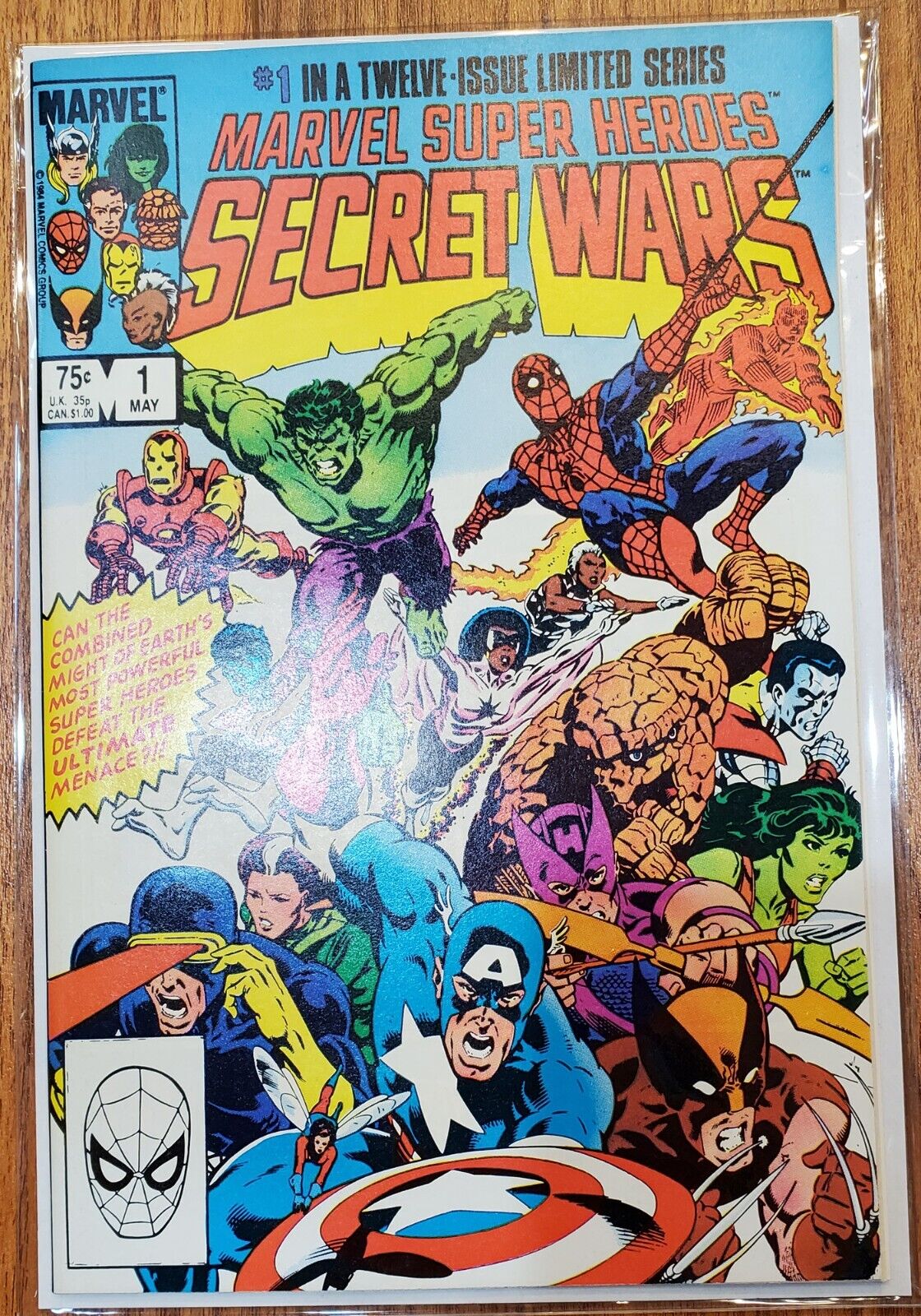 Marvel Super-Heroes Secret Wars #1 NM - Rare Corrected version of Galactus