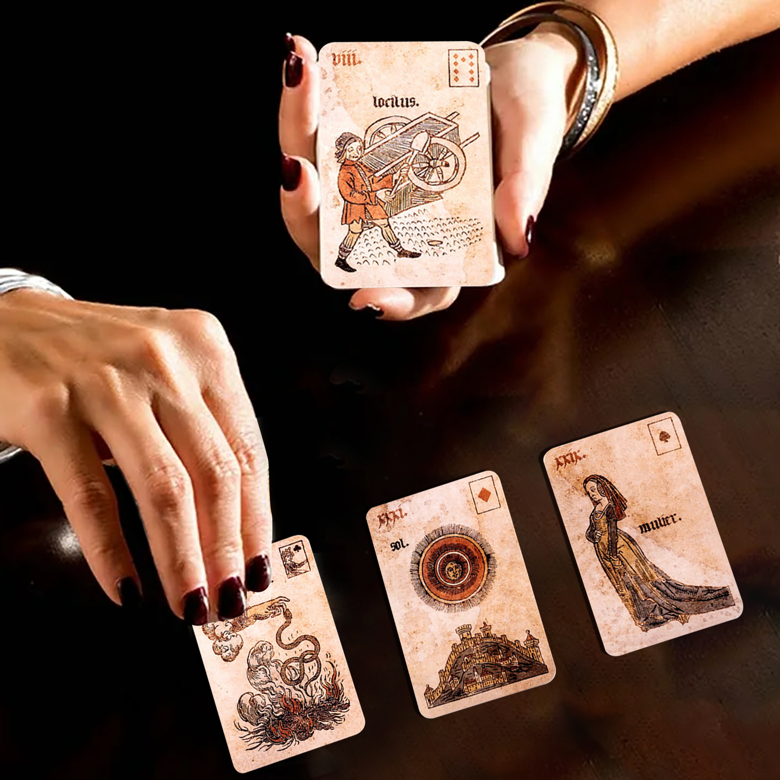 Silson Lenormand Tarot Cards Divination Deck Entertainment Party Board