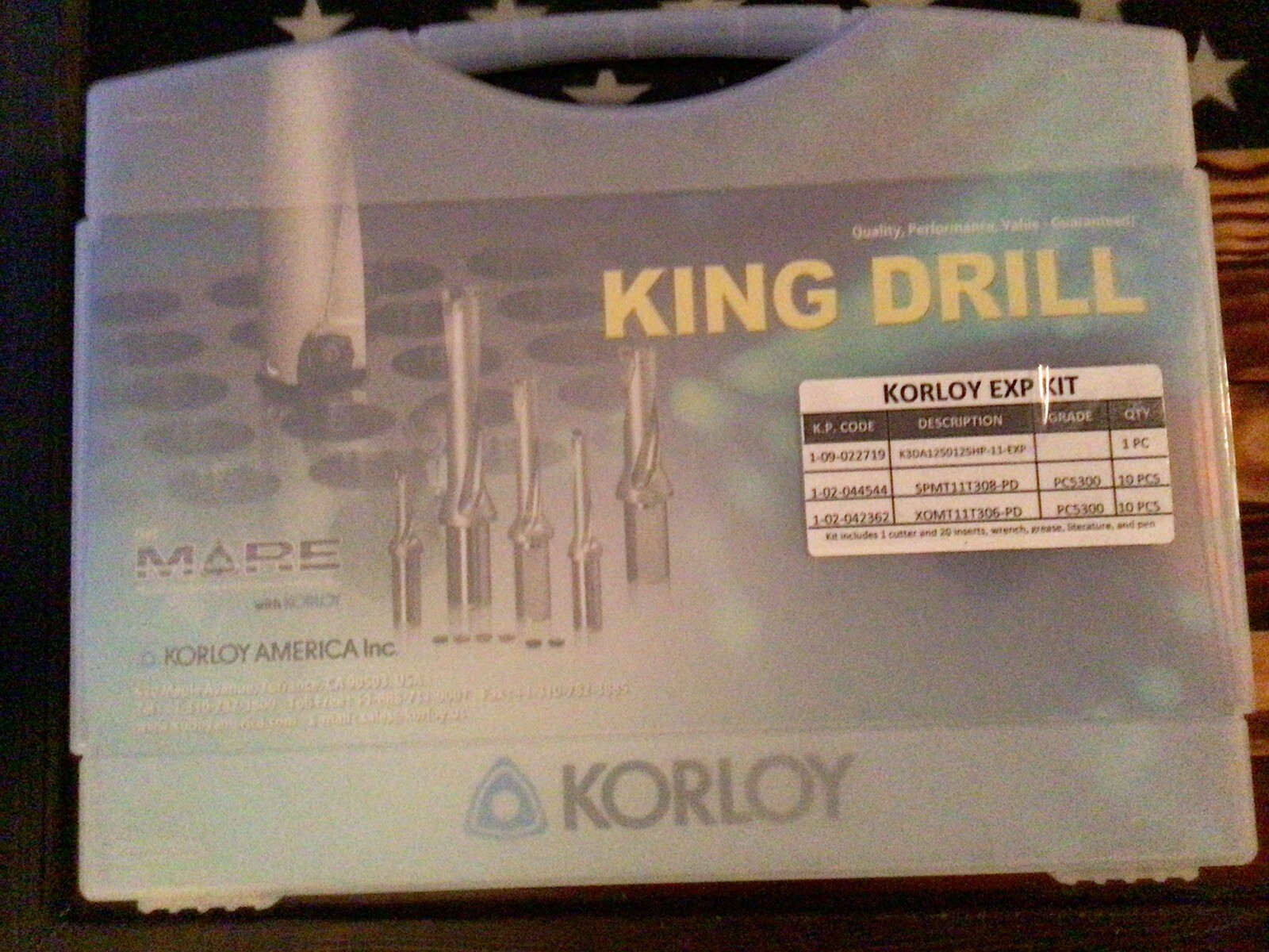 Korloy King Drill Kit 1.250” 3X eBay