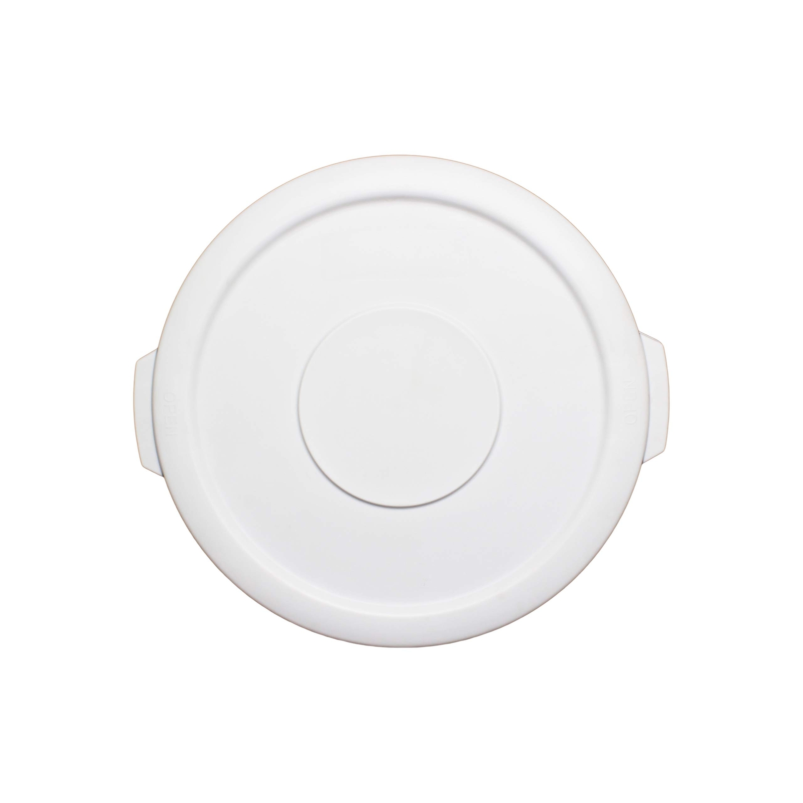 PLTC010WL Trash Can Lid, Round, Secure snap-on, Plastic, White (for PLTC010W)