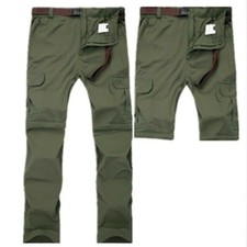 Uomo Outdoor Pantaloni Escursioni Asciugatura Veloce Rimovibile Impermeabile