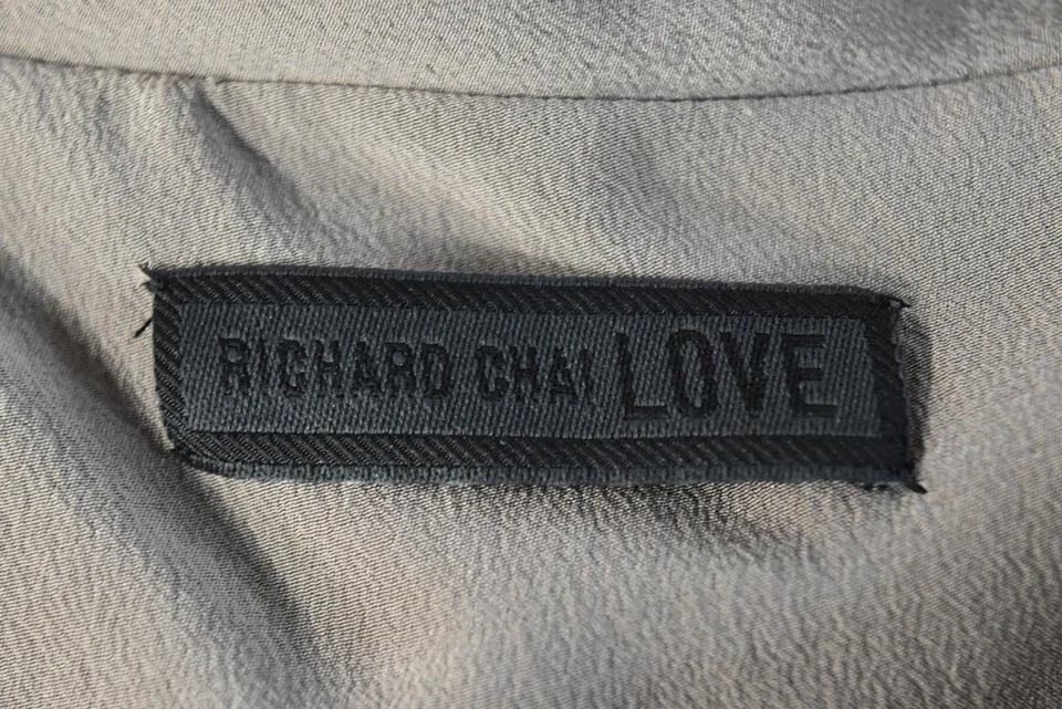 Vestido Richard Chai Love para mujer talla 2 gris topo cambio hasta la rodilla fuera del hombro Foto 4 de 4