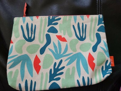 Ipsy Makeup Bag 7'' ×5 '' Canvas Bag NEW Force of Nature  Travel Free Shipping 