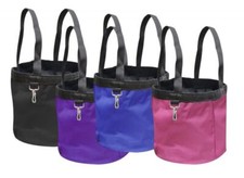 New! Showman Durable collapsible NYLON HORSE GROOMING TOTE w/ Pockets 4 COLORS!