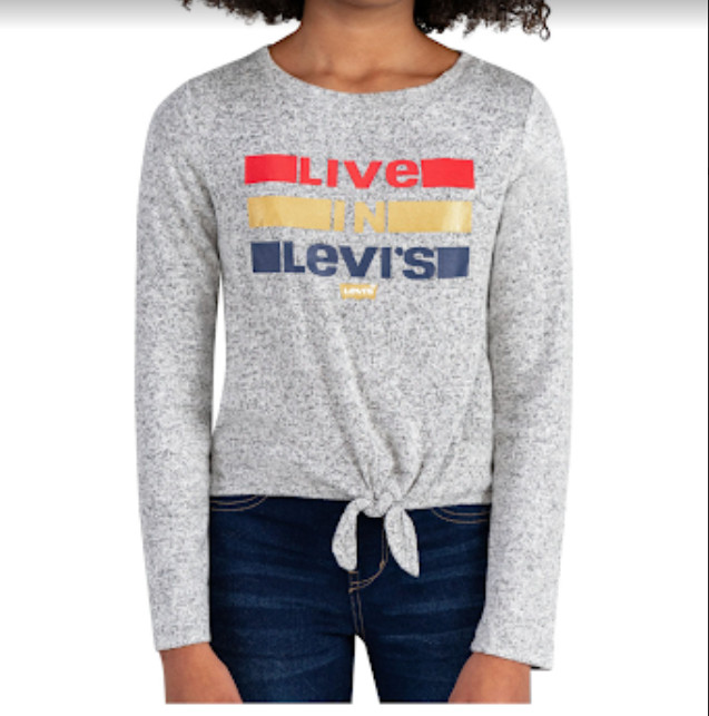 Levi's Girls' Long Sleeve Graphic T-Shirt 2-Pack image 6