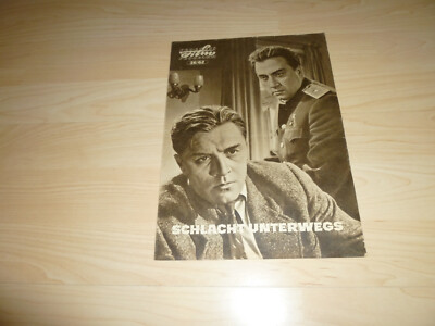 Progress Filmprogramm 36 / 62 - Schlacht unterwegs - Programmheft Info 60er 1962