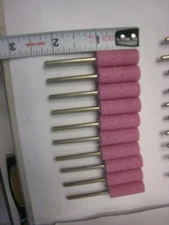 10 pink Grier Abrasives Aluminum Oxide Vitrified Mounted Stone Abrasive rotary